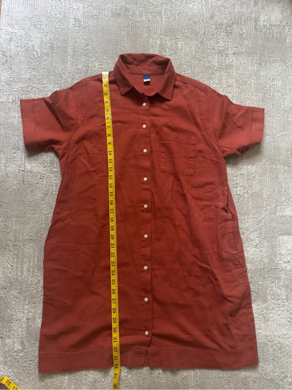 Old Navy linen blend shirt dress